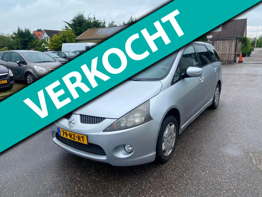 Mitsubishi Grandis 2.4-16V Invite, 7 stoelen, Bedrijf, 93 €/maand, Zilver of Grijs