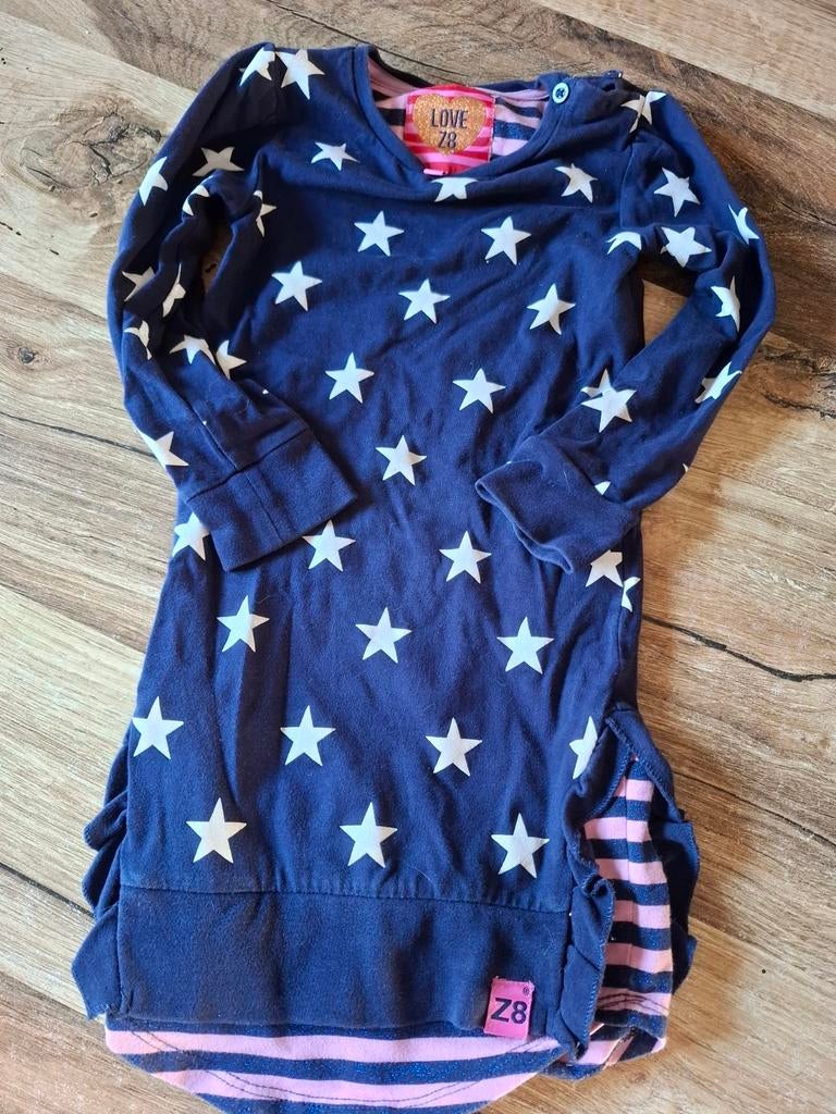 Z8 Jurkje blauw met sterren maat 92/98, Gebruikt, Meisje, Z8, Ophalen of Verzenden