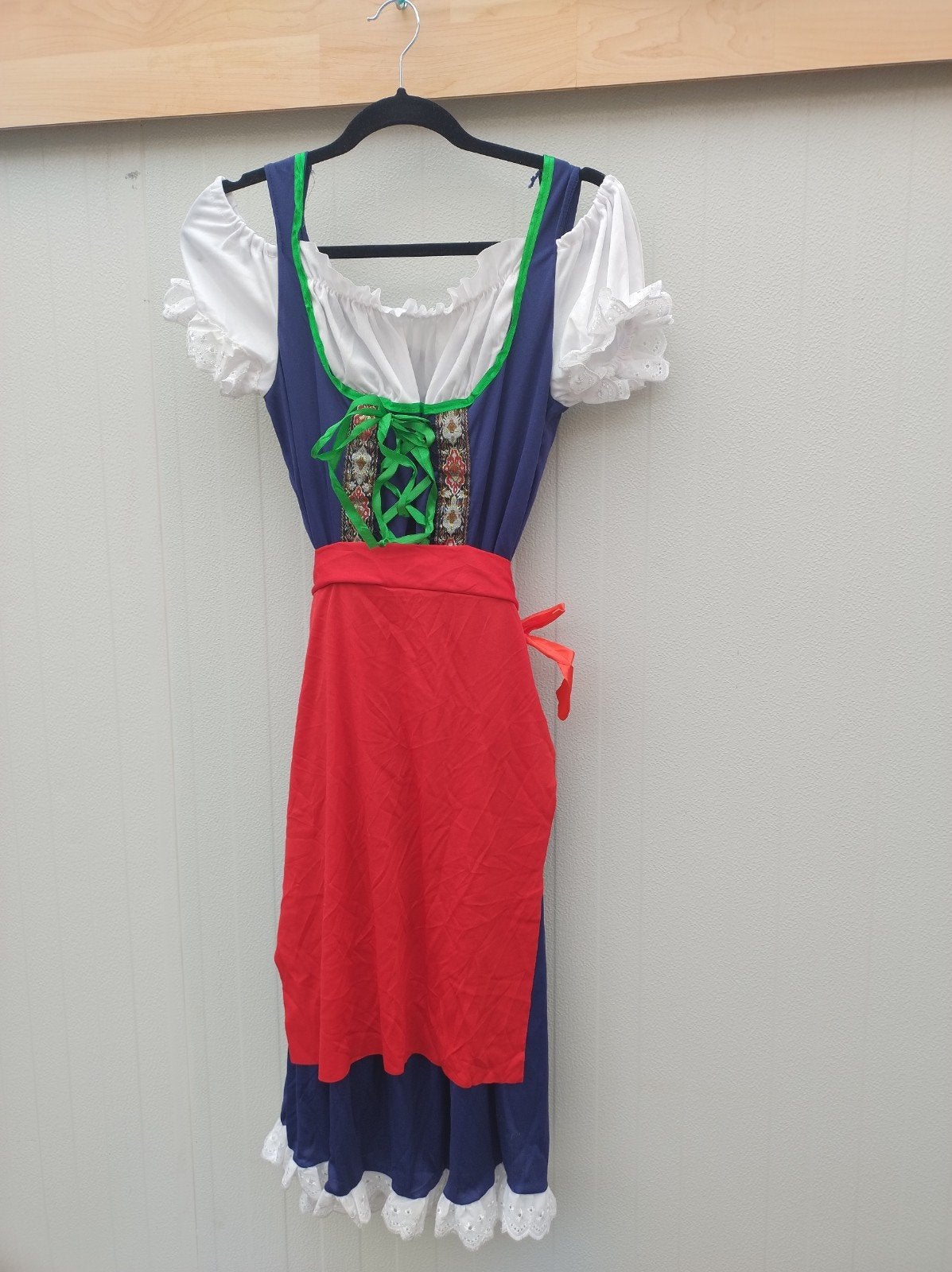 Oktoberfest Dirndl Jurk met Pruik - Maat M, Ophalen of Verzenden, Zo goed als nieuw