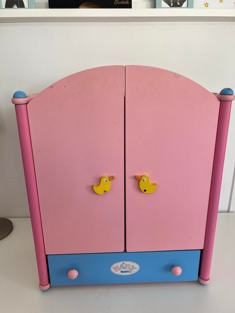 Baby Born Poppenkast Roze met Lade, Ophalen, Gebruikt, Kast