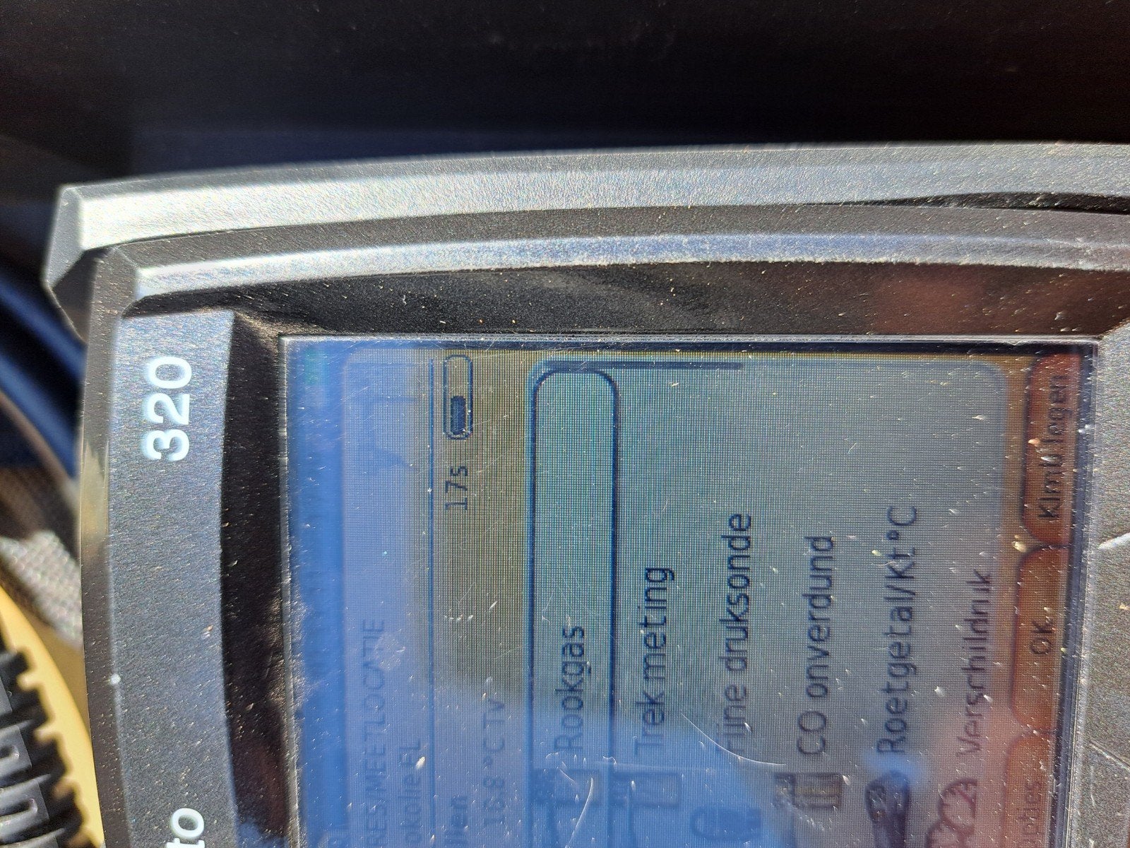 Testo 320 Rookgasanalyzer - O2 sensor geen contact, Doe-het-zelf en Verbouw, Ophalen of Verzenden, Gebruikt