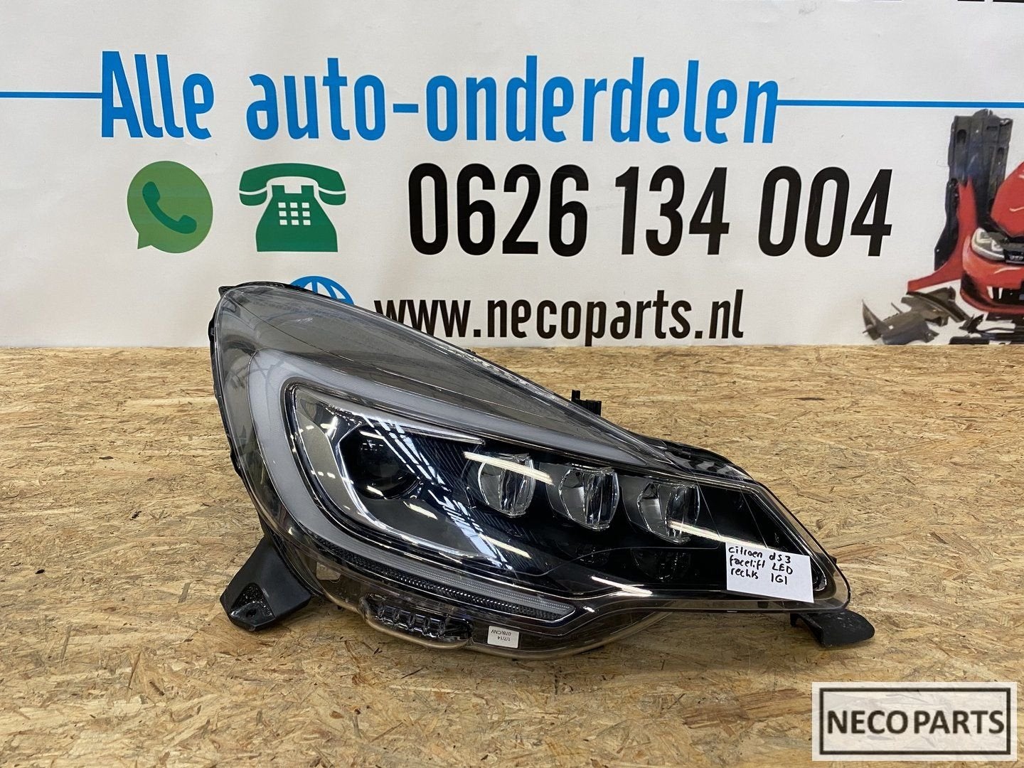 Citroen DS3 xenon led koplamp rechts 89908457, Gebruikt, -, Ophalen of Verzenden, -