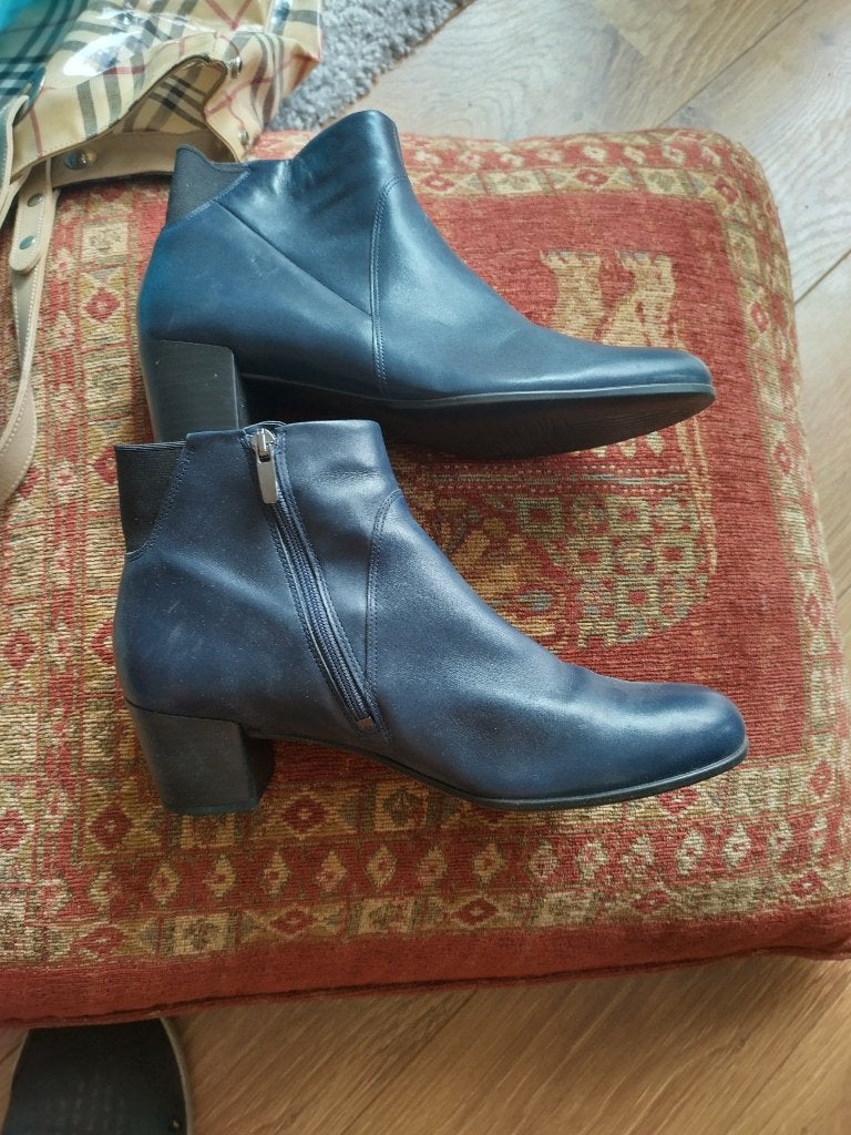 Ecco enkel laarsjes maat 41 blauw, Ecco, Blauw, Overige typen, Nieuw