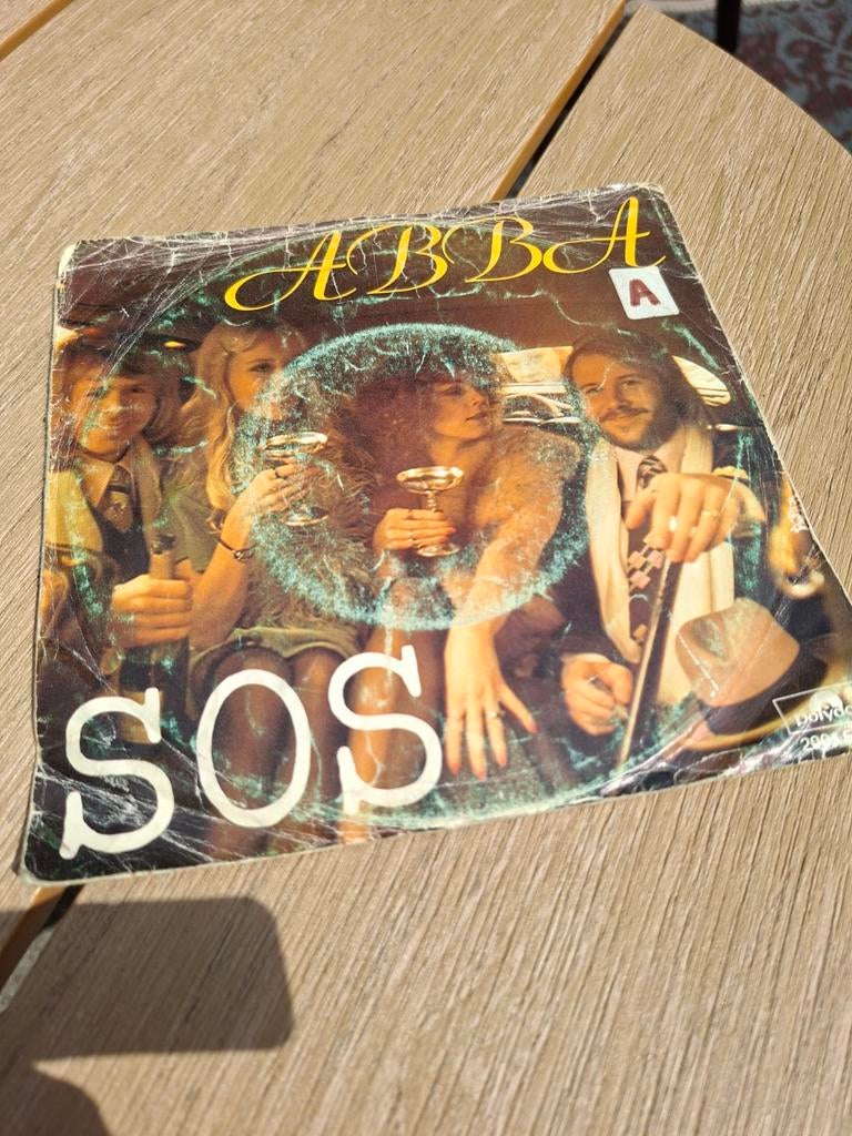 ABBA - SOS / Man in the Middle (Single), Cd's en Dvd's, Vinyl Singles, Fotohoes, Ophalen of Verzenden, Gebruikt, Pop