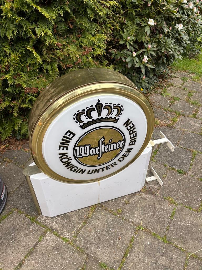 Warsteiner lichtbak, Ophalen, Gebruikt, Lichtbak of (neon) lamp