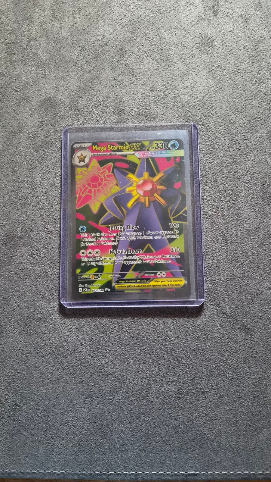 Mega Starmie ex #102 Perfect Order, Ophalen of Verzenden, Nieuw, Losse kaart