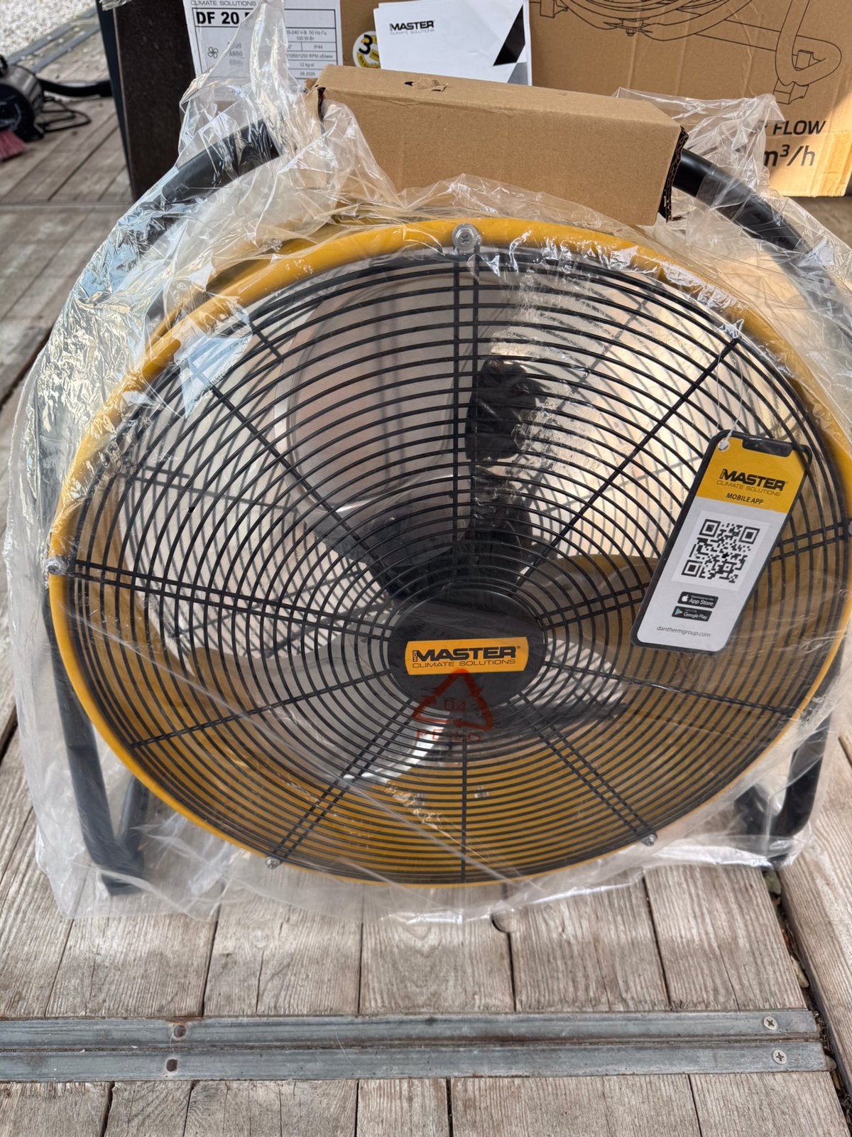 MASTER DF20P , bouwventilator/droger, Doe-het-zelf en Verbouw, Ophalen of Verzenden, Zo goed als nieuw