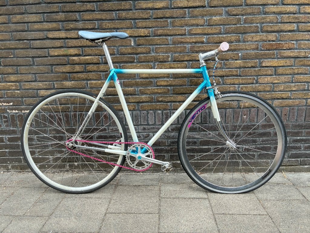 Fixie Campagnolo maat 55, Ophalen, Gebruikt, Staal, Velgrem