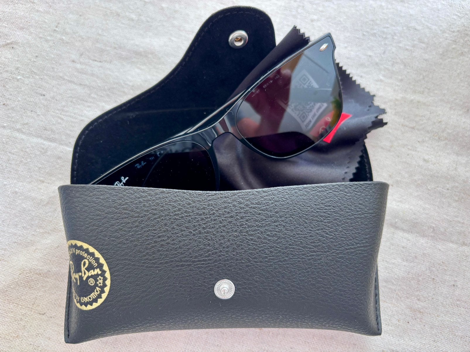 Ray ban 4420 wayfarer model, Ophalen, Zo goed als nieuw, Zwart, Ray-Ban