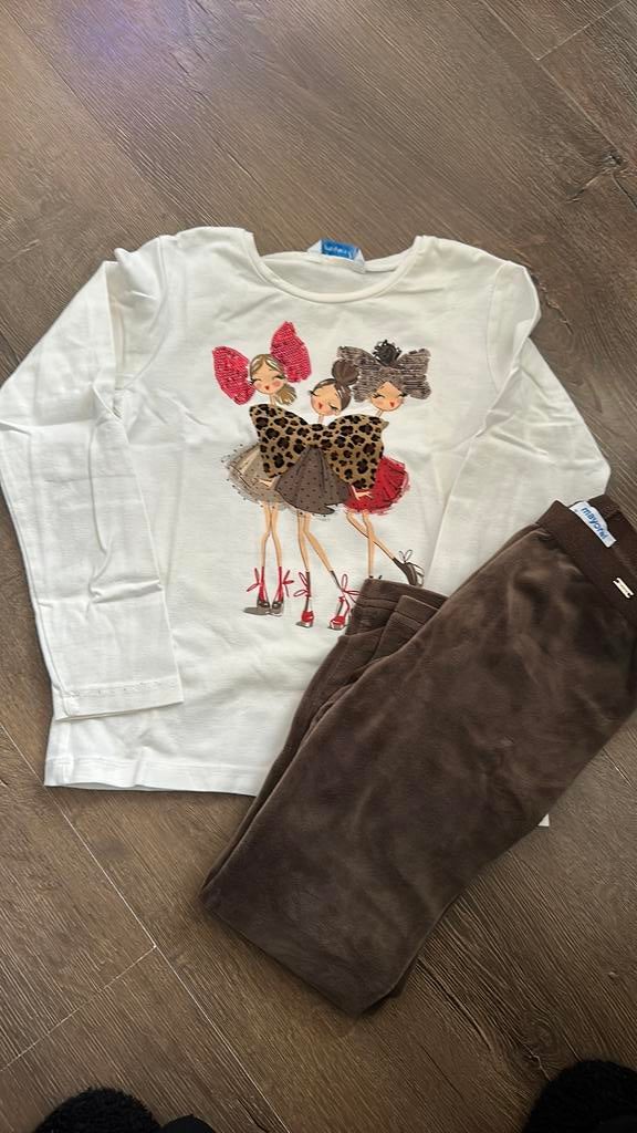 Mayoral shirt met legging 7 jaar, Ophalen, Zo goed als nieuw, Meisje