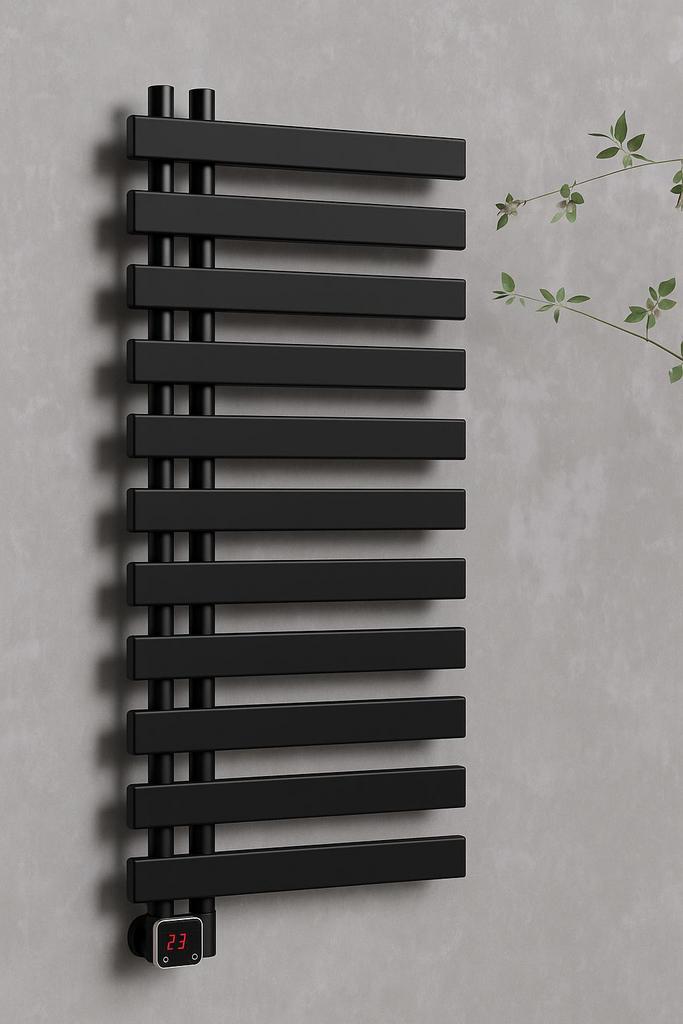Elektrische radiator Violet Premium . 500x 1390 Zwart
