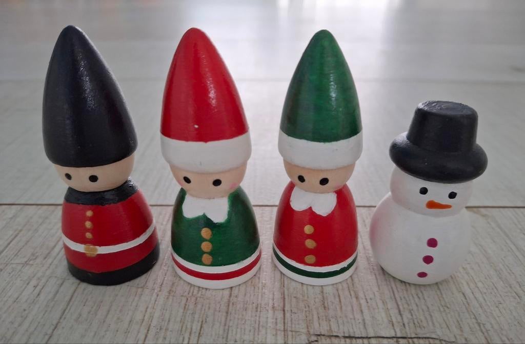 Houten Kerstfiguren - Handgemaakt, Ophalen of Verzenden, Nieuw