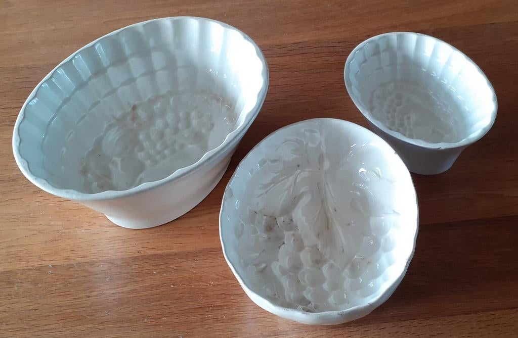 3 Petrus Regout Puddingvormen, Antiek en Kunst, Ophalen of Verzenden