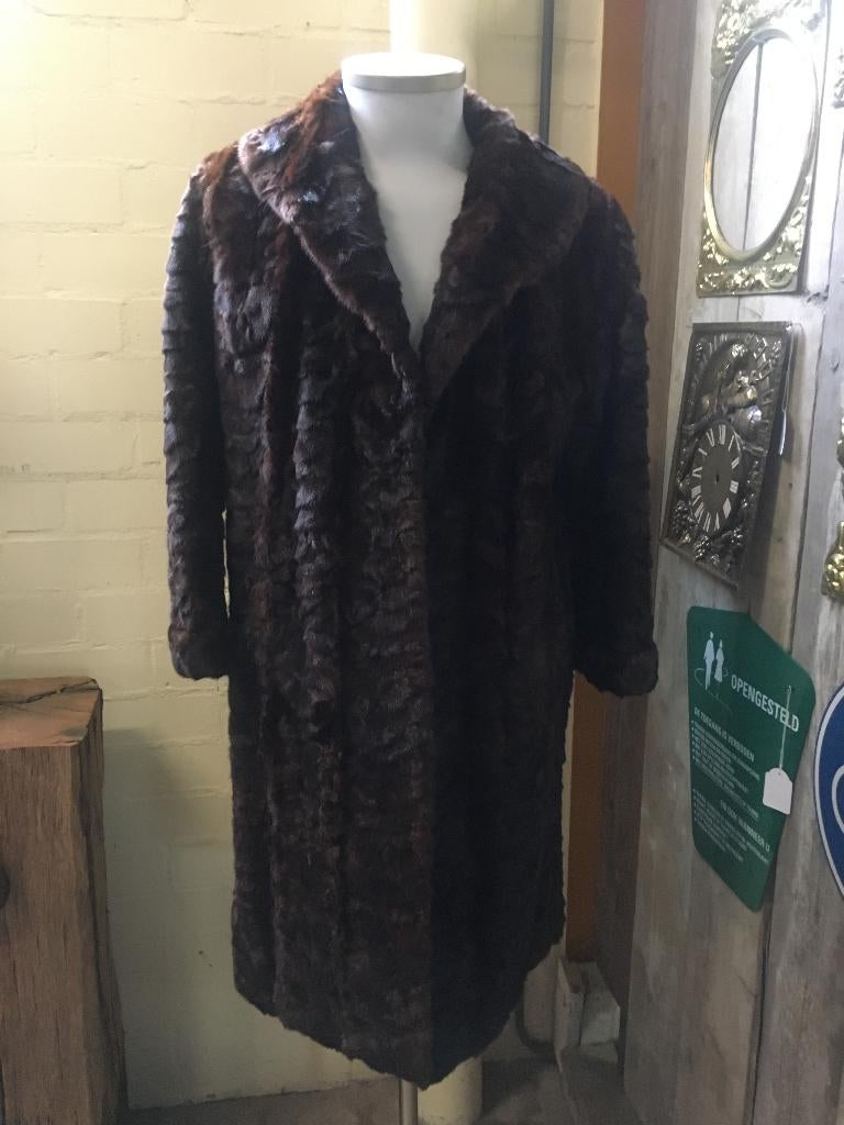 klassieke bontjas van nerts, Kleding | Dames, Ophalen of Verzenden, Zo goed als nieuw, Maat 38/40 (M), Bruin