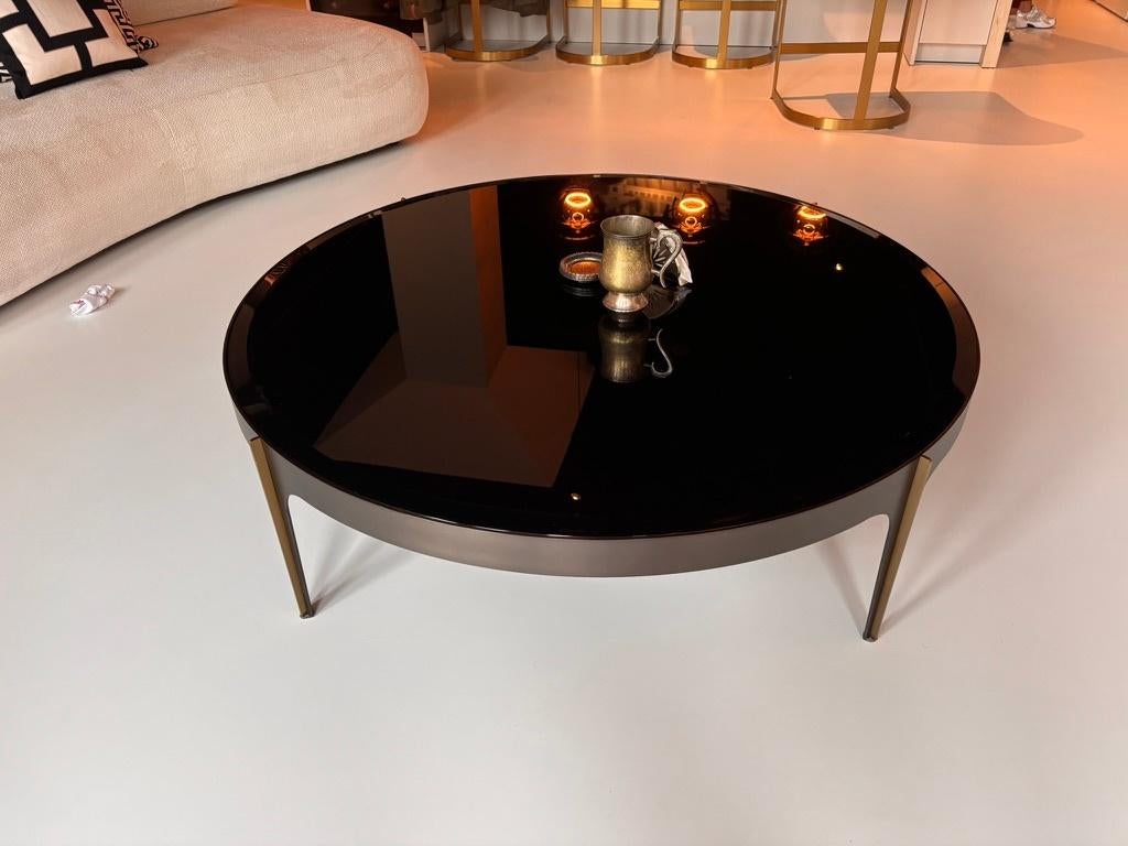 Eichholtz Coffee Table Artemisa Bronze, Ophalen, Lounge; Hotel Chique, Rond, Zo goed als nieuw