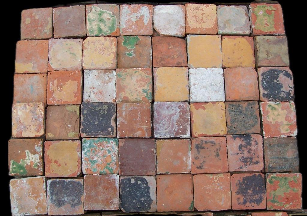 Oud Hollandse estriken / plavuizen 10x10 cm t/m 23x23 cm., Ophalen, Overige materialen, Gebruikt, Minder dan 20 cm