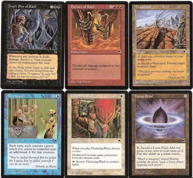 (012) MAGIC kaarten van serie Tempest, Verzenden, Zo goed als nieuw, Meerdere kaarten