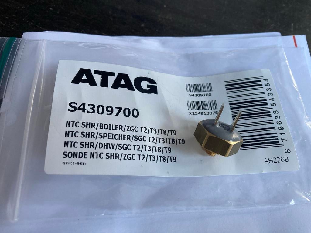 Atag retour sensor T2 - Nieuw, Minder dan 30 cm, Hoog rendement (Hr), Cv-ketel of Combi-ketel, Nieuw