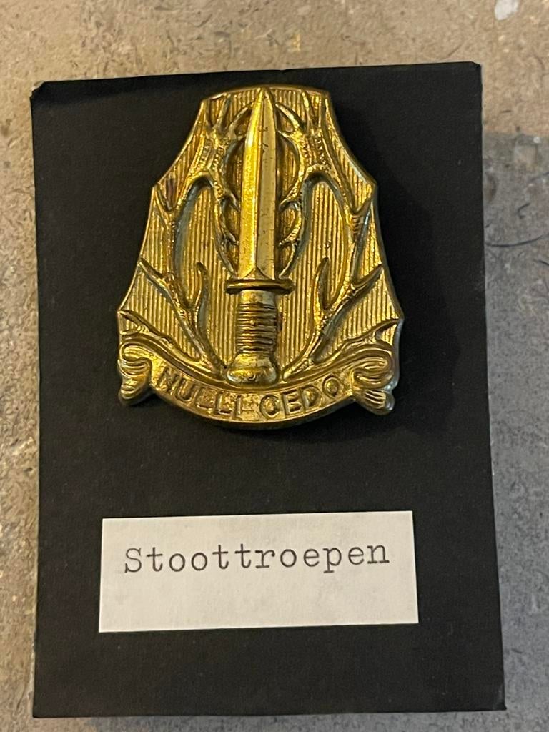 Stoottroepen embleem, Verzamelen, Ophalen of Verzenden, Landmacht, Nederland, Embleem of Badge