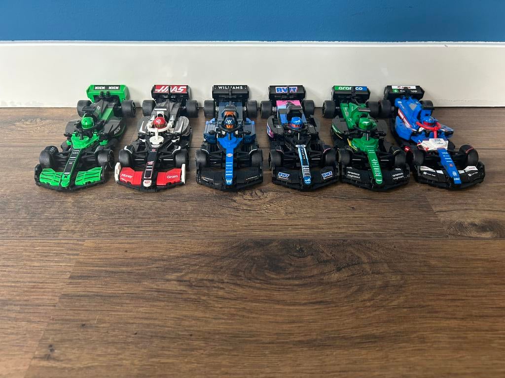 5 F1 auto’s, Ophalen of Verzenden, Nieuw, Complete set, Lego