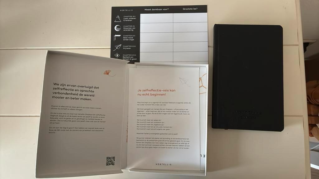 Vertellis chapters 2 zelfreflectie-journal, Ophalen of Verzenden, Nieuw