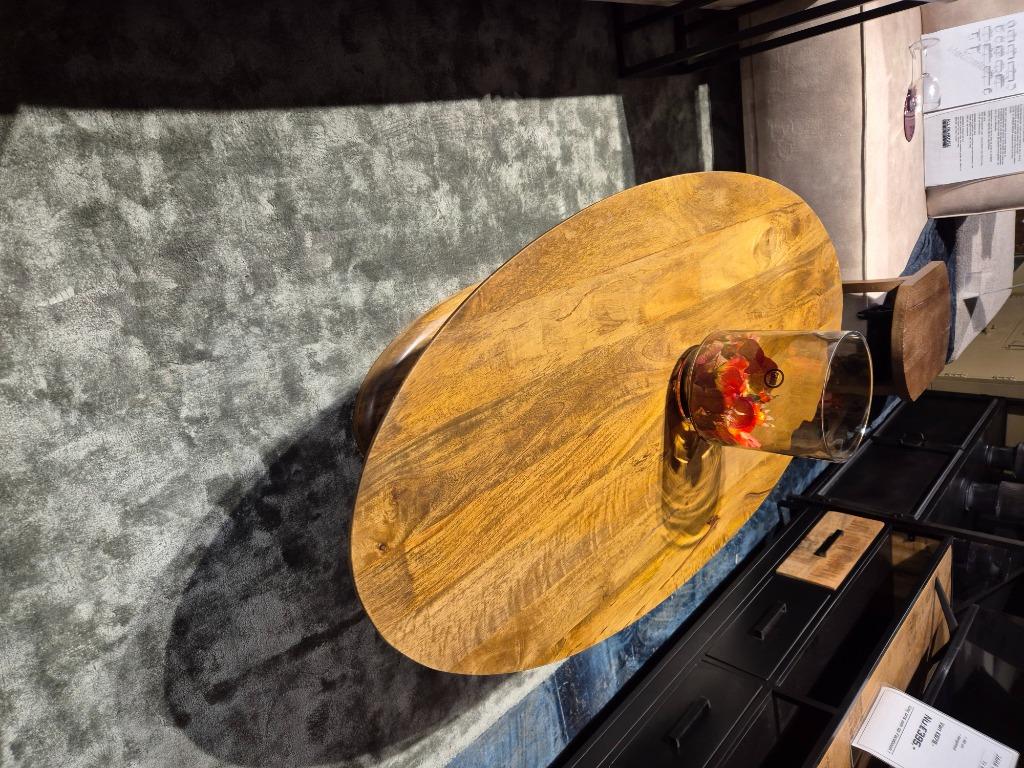 Salontafel Flare 140cm | Mangohout | Nu Extra Voordelig !, Huis en Inrichting, Tafels | Salontafels, Ophalen, 100 tot 150 cm, Nieuw