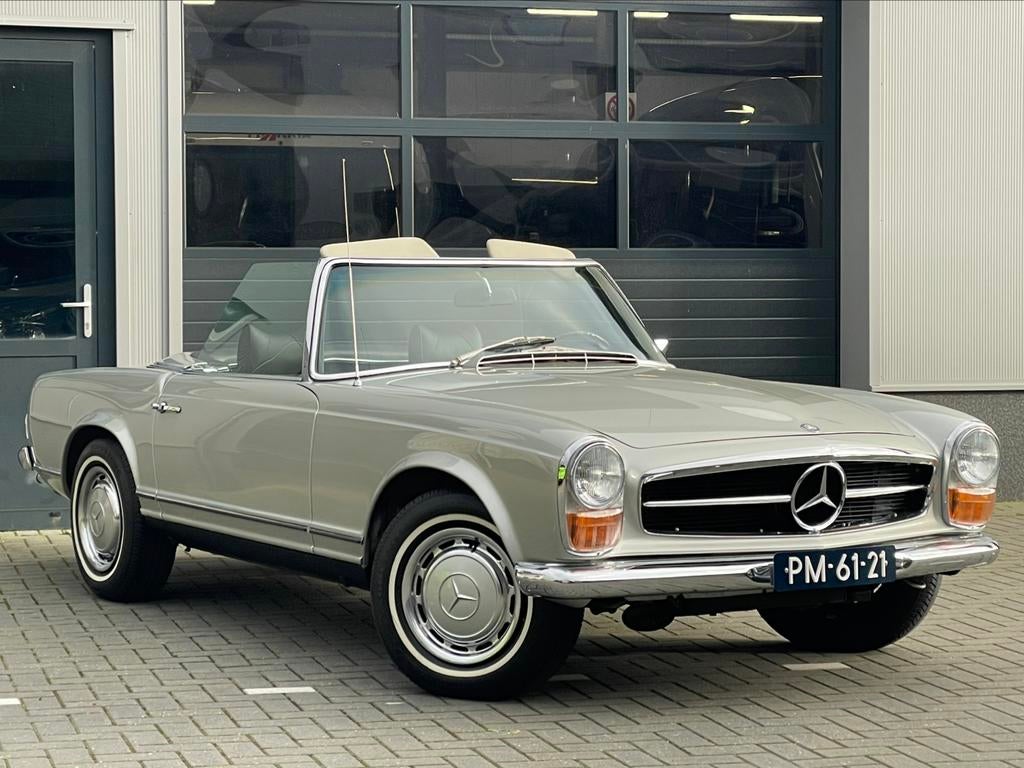 Mercedes Benz 280 SL Automaat Cabrio, 1970. In top staat, Auto's, Achterwielaandrijving, Zwart, Cabriolet, Bedrijf