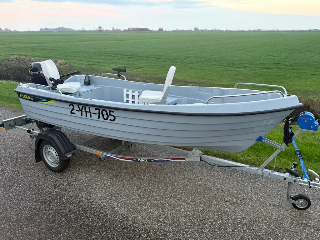 Valory Fisker 410 uit 2022 visboot ( boot motorboot ), Watersport en Boten, Vis- en Consoleboten, Zo goed als nieuw, Tot 10 pk