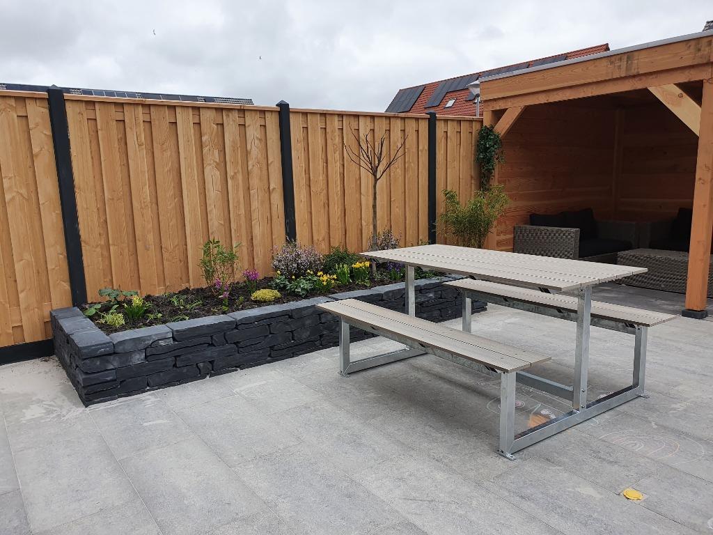 Picknicktafel lifetime, verzinkt met composiet planken, Tuin en Terras, Picknicktafels, Ophalen of Verzenden, Nieuw, Overige materialen