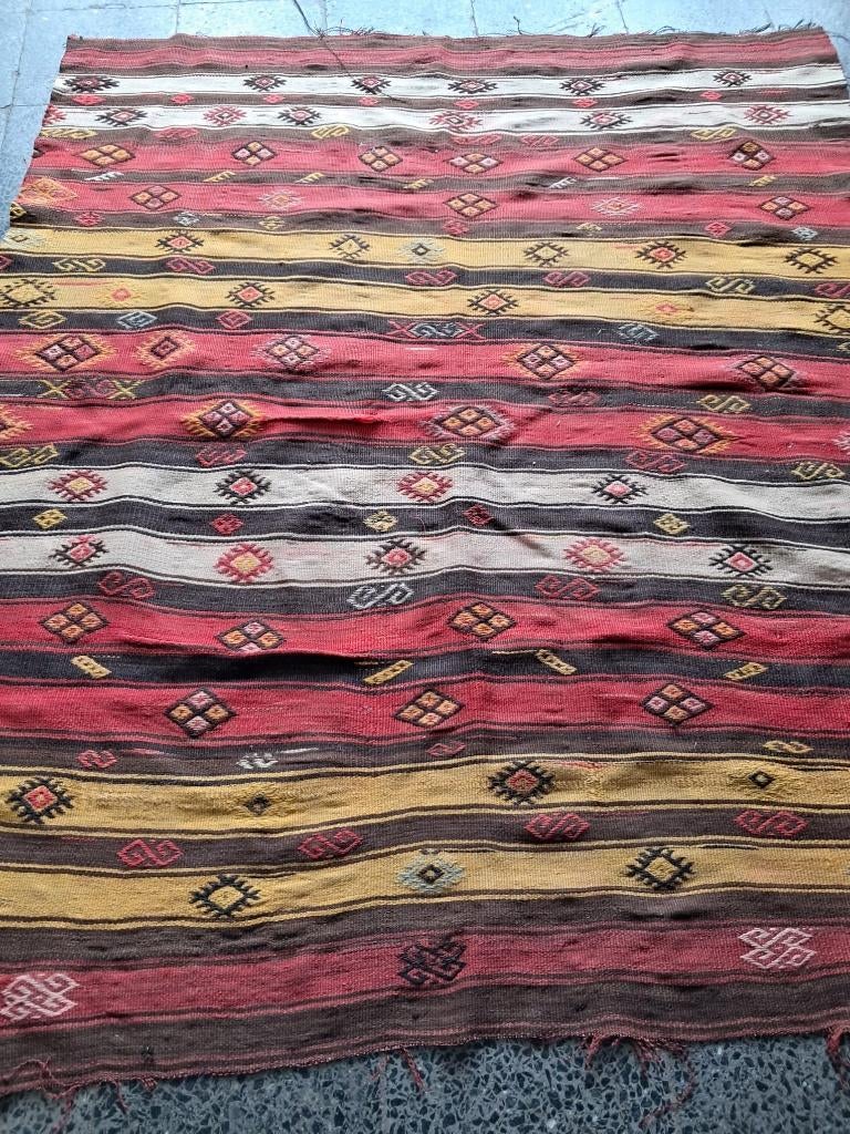 Handgeweven Turkse kelim 175x150cm, Ophalen of Verzenden, Rechthoekig, 200 cm of meer, 150 tot 200 cm