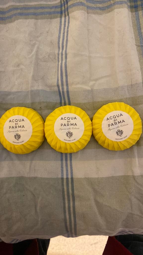 Acqua di parma 3 x 50 gr zeep, Ophalen of Verzenden, Zo goed als nieuw, Bad & Douche