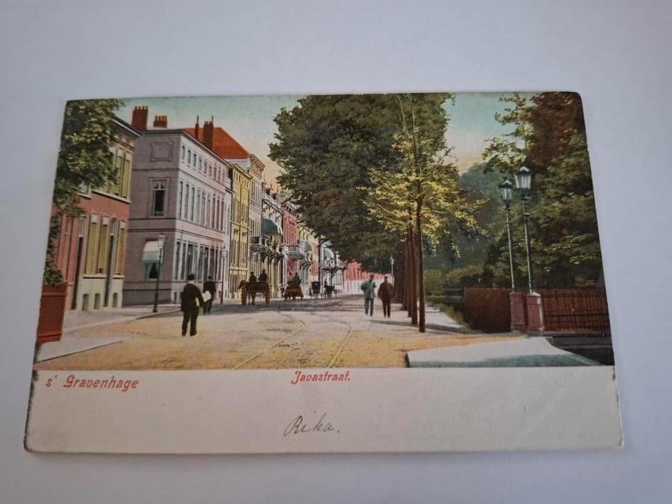 Den Haag Javastraat Kunstchromo Schaefer - Gelopen, Ophalen of Verzenden, Voor 1920, Gelopen, Zuid-Holland