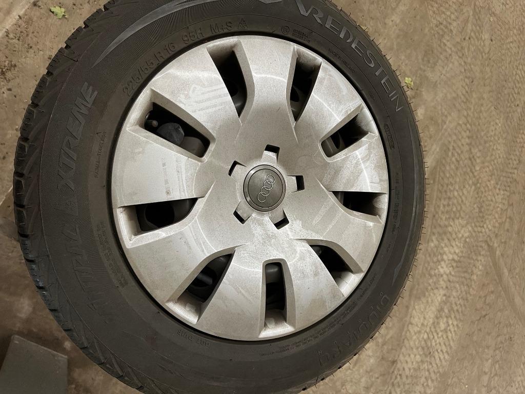 Winterbanden incl. velgen/doppen (Audi A4), Ophalen, Gebruikt, 16 inch, Banden en Velgen