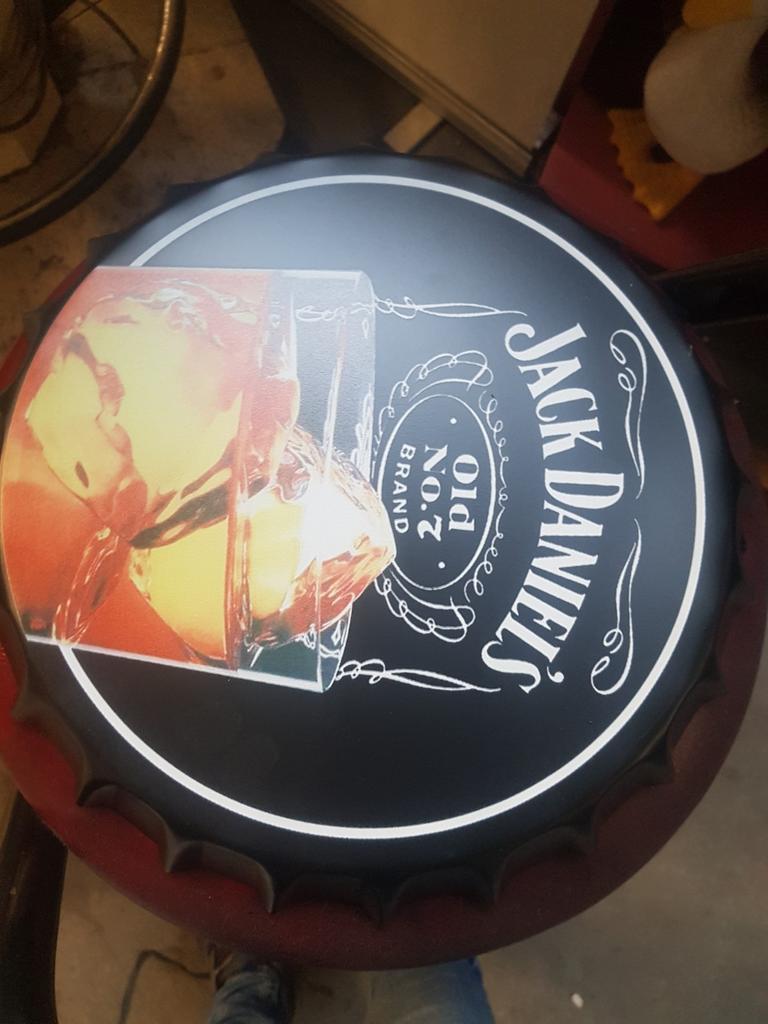 Jack Daniels dop doorsnede 30cm Nieuw, Ophalen, Zo goed als nieuw, Reclamebord