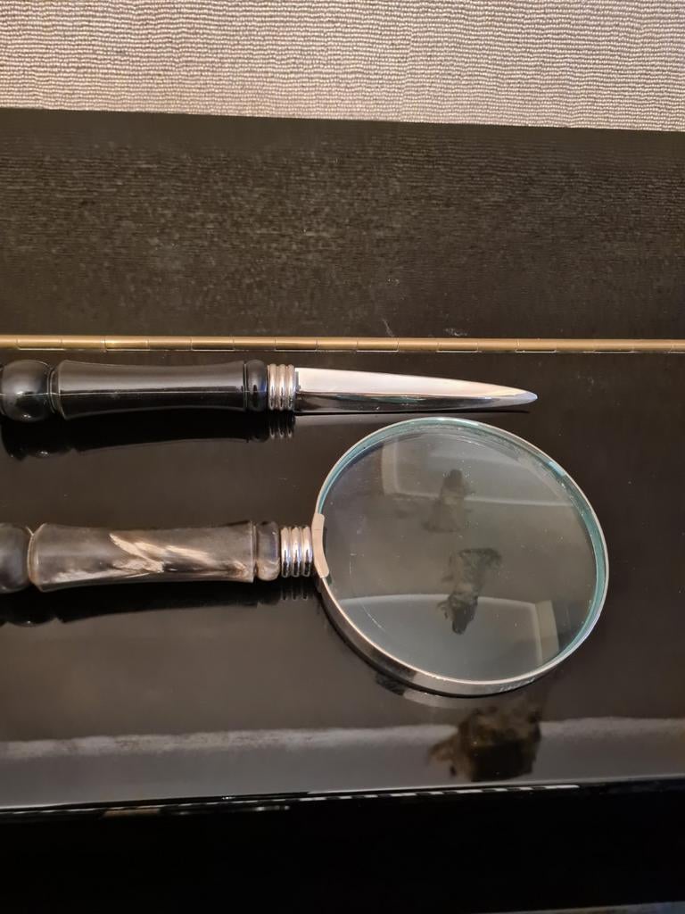Bijzondere, unieke loep met brievenopener, Ophalen, Vergrootglas of Loep