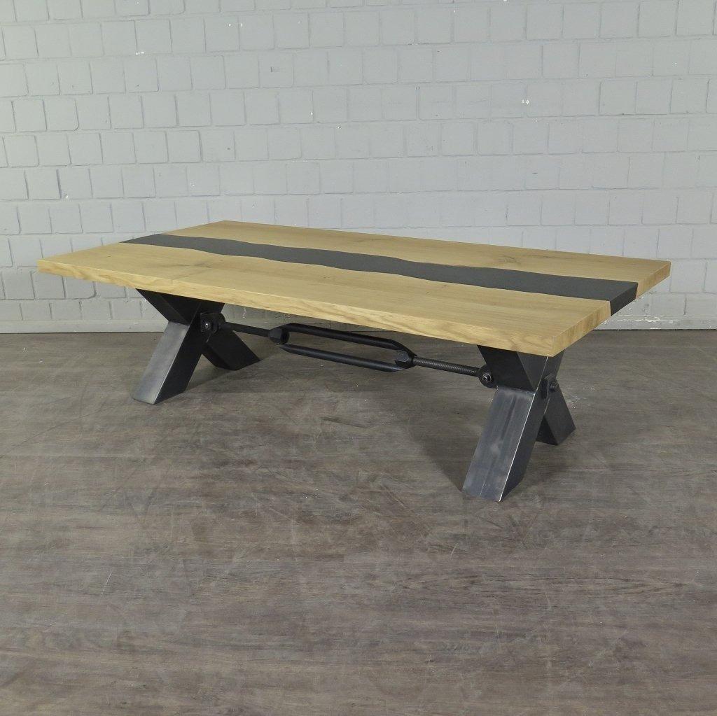 22676 Salontafel Eiken Epoxy 1,60 m x 0,80 m, Ophalen, Nieuw, 50 tot 100 cm, 150 tot 200 cm