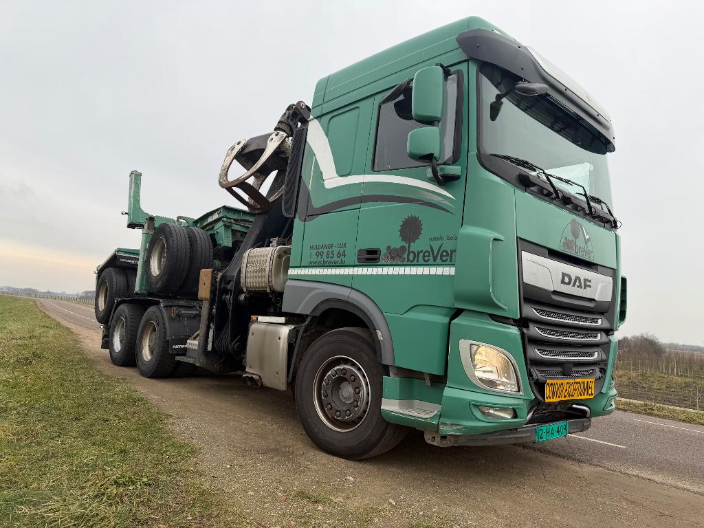 DAF XF 530. 6X4. EPSILON.Z KRAAN . ICM TRAILER DOLLY., Automaat, Euro 6, Airbags, Bedrijf