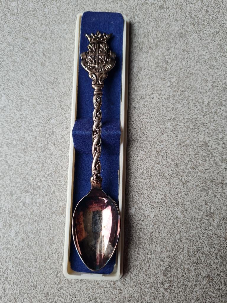 Ootmarsum souvenir lepel met wapen, Ophalen of Verzenden