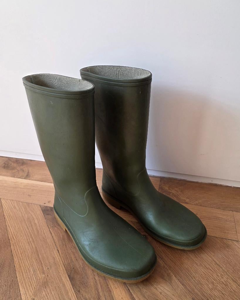 Groene rubberen laarzen - Hevea - maat 34, Gebruikt, Jongen of Meisje, Ophalen of Verzenden, Laarzen