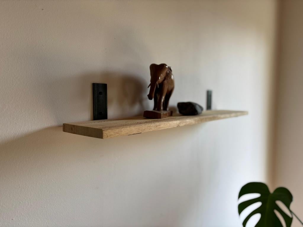 Wandplank met metalen dragers, 65 cm, Ophalen of Verzenden, Nieuw