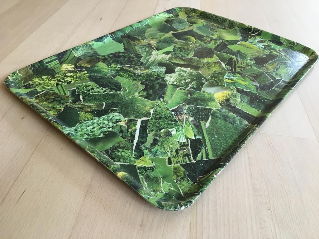 Groen Dienblad met Tuintijdschrift Afbeeldingen, Huis en Inrichting, Woonaccessoires | Dienbladen, Ophalen of Verzenden, Zo goed als nieuw