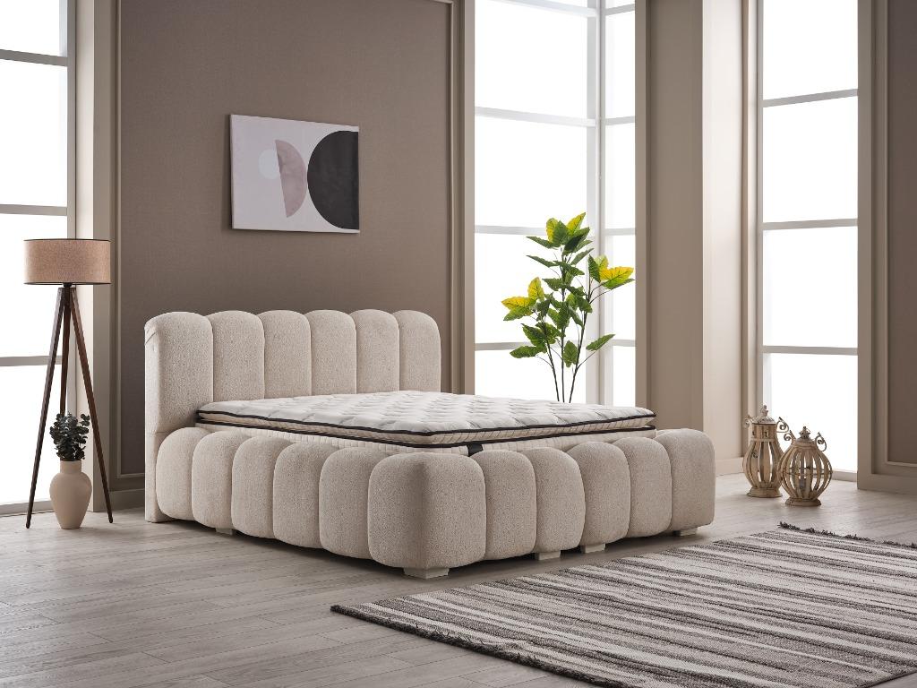 Boxspring Liza 2 persoons 180 x 200, Ophalen, Zouavenstraat 6 Den bosch (let op geen bezoek adres), 180 cm, 200 cm