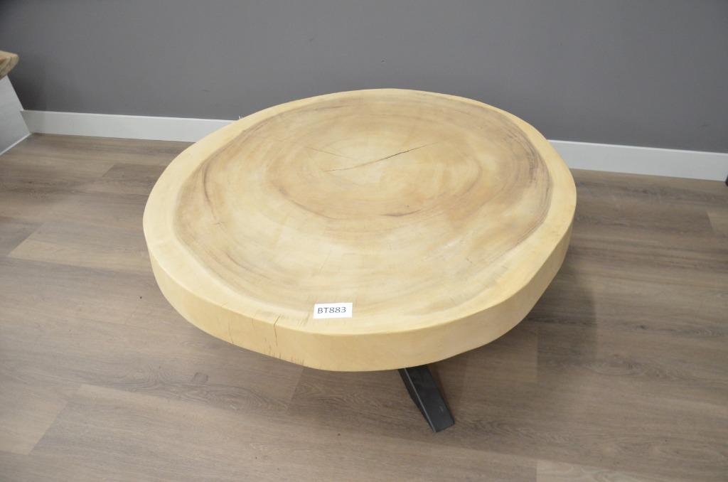 Suar salontafel 100 cm met spinpoot- BT883, 100 tot 150 cm, Overige materialen, Vierkant, Nieuw