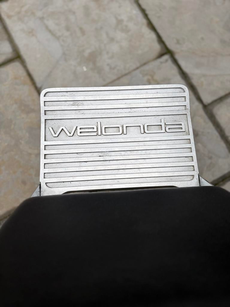 Professionele kappersstoel / Barbersstoel van t merk Welonda, Huis en Inrichting, Bureaustoelen, Ophalen, Gebruikt, Zwart, Bureaustoel