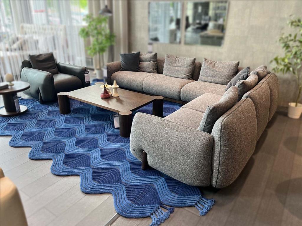 Natuzzi Italia Mirai set – showroommodel, Ophalen of Verzenden, Zo goed als nieuw, Leer