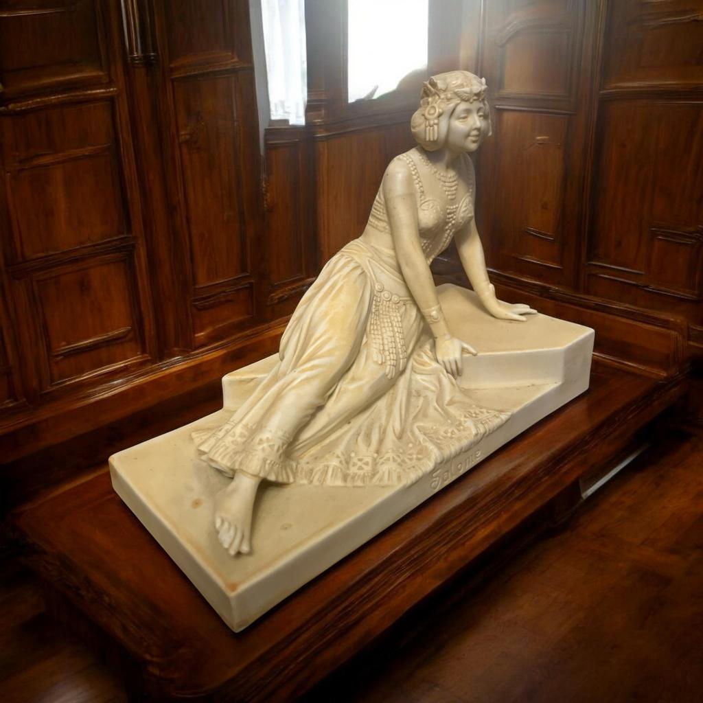 Art Nouveau Salome biscuit porseleinen beeldje jaren 20, Antiek en Kunst, Ophalen of Verzenden