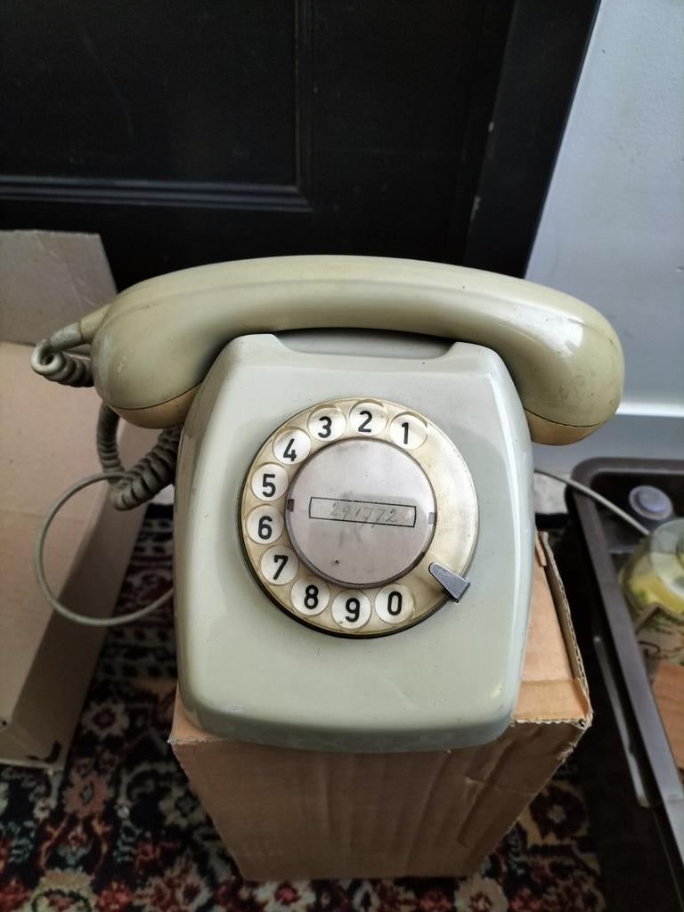Ouderwetse Ericsson T65 draaischijf telefoon, Ophalen of Verzenden, Gebruikt, Met draaischijf