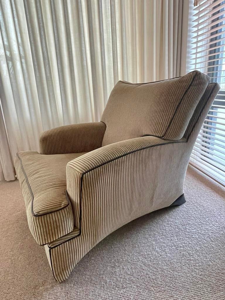 Stoere Fauteuil van Artistiek Interieur Breda, Huis en Inrichting, Fauteuils, Zo goed als nieuw, Stof, 75 tot 100 cm, Minder dan 75 cm
