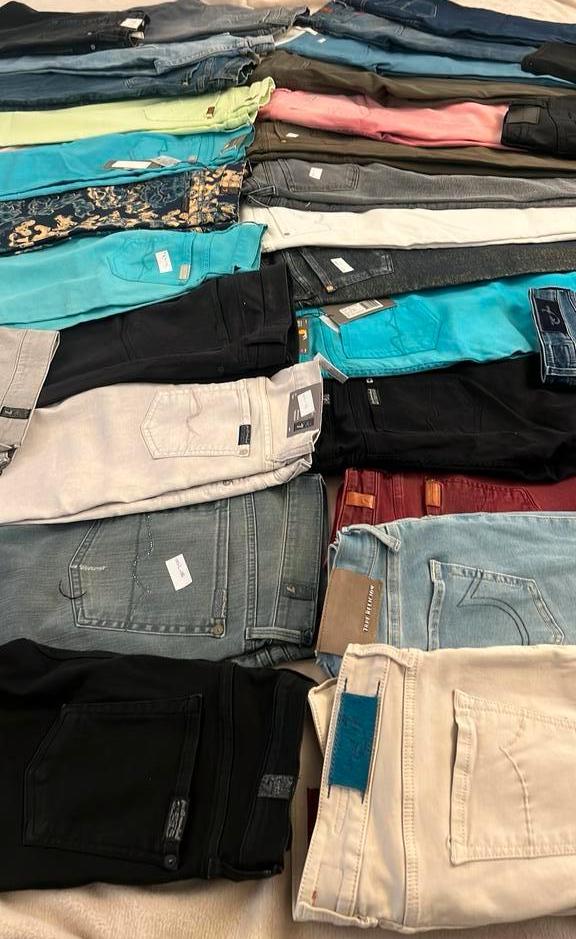 Dames broeken partij jacob cohen 7for all mankind PARTIJ, Maat 38/40 (M), Blauw, Ophalen of Verzenden, Zo goed als nieuw