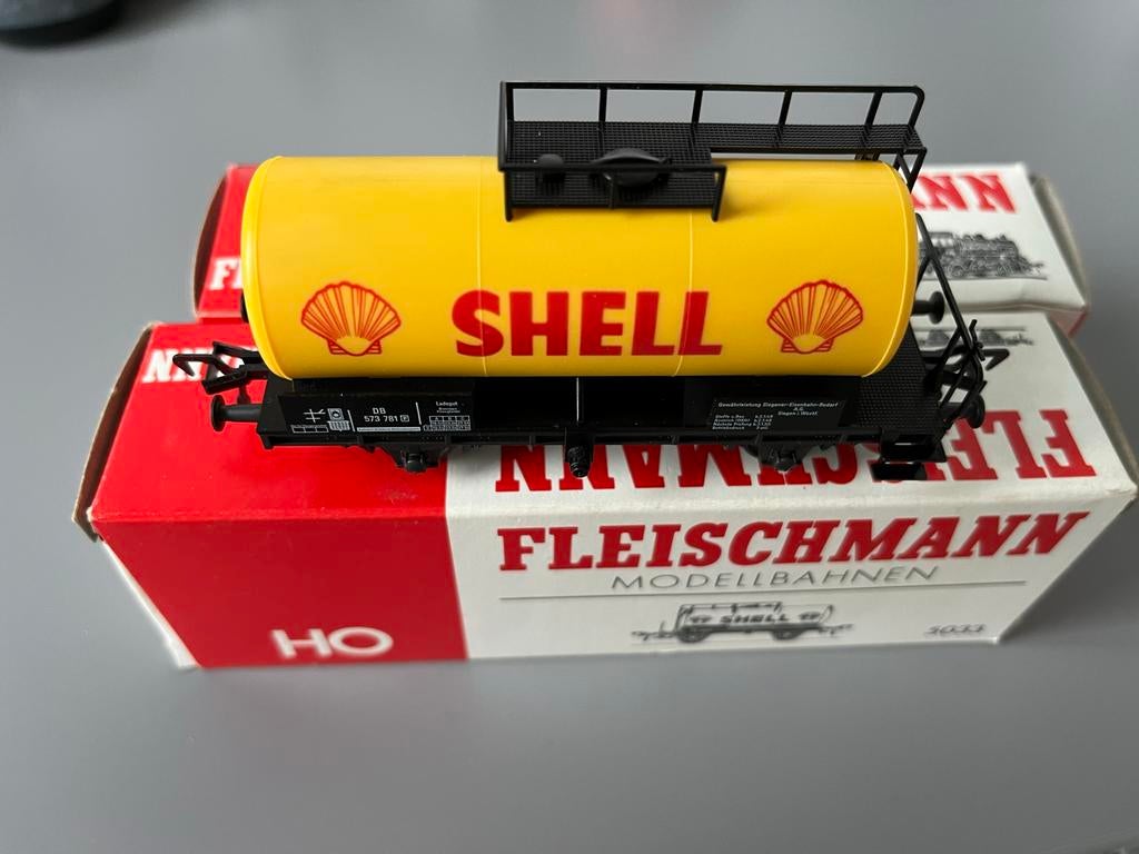 Fleischmann Shell Wagon - Zeldzaam!, Gebruikt, Gelijkstroom, Fleischmann, Wagon